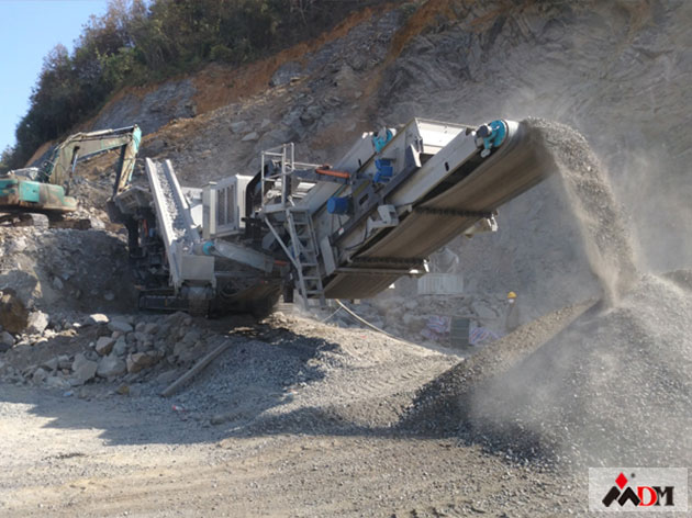 廣州白云時(shí)產(chǎn)150-180噸石灰石移動(dòng)破碎生產(chǎn)線